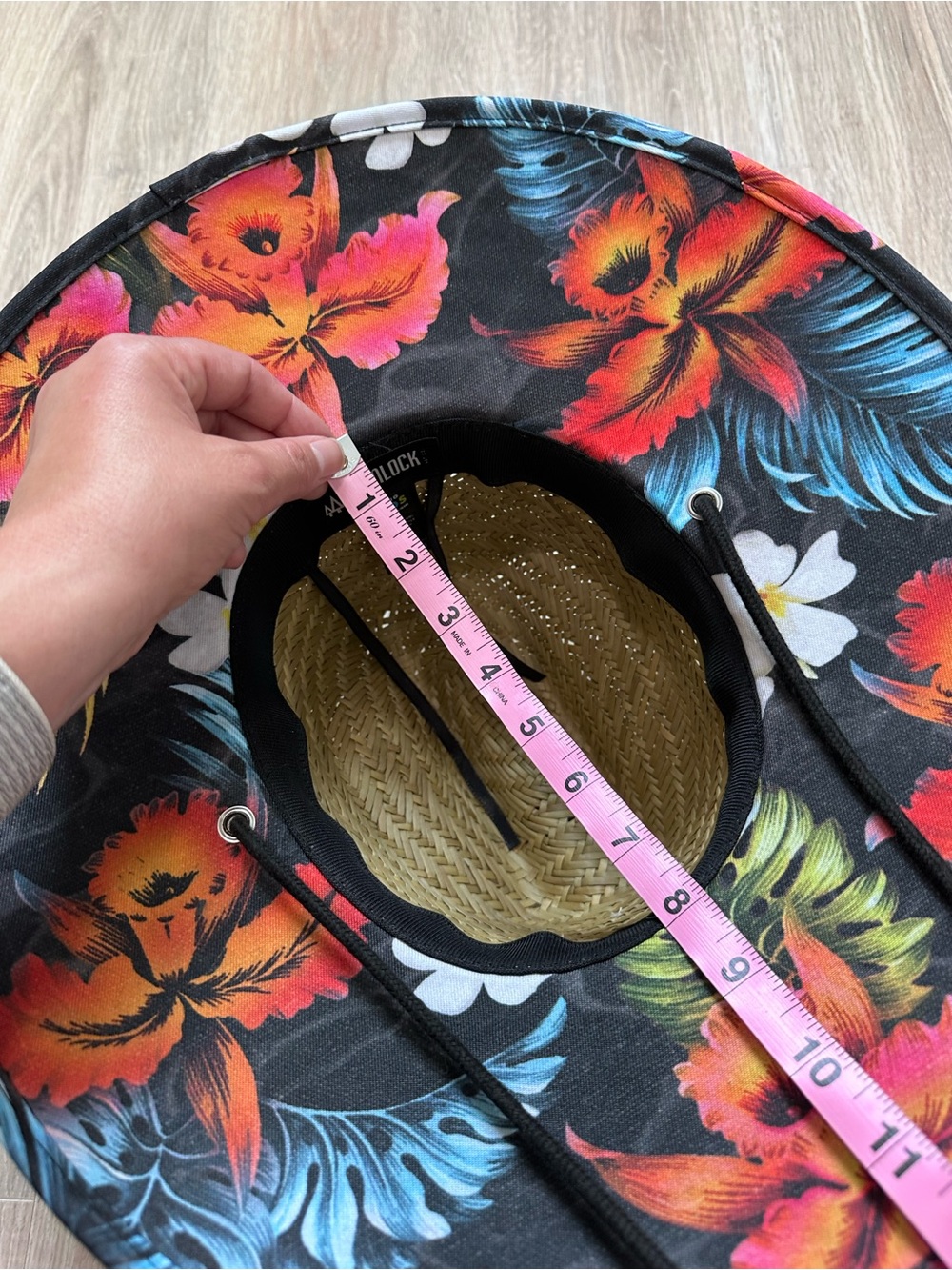 Hemlock Kids Straw Lifeguard Hat – Tropical Print Brim (Never Worn) 🌴☀️ - Picture 5 of 9